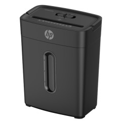 HP One Shred 6CC Paper Shredder - Partial Shredding, 68 dB - Sleek Black Design for Optimal Security & Performance